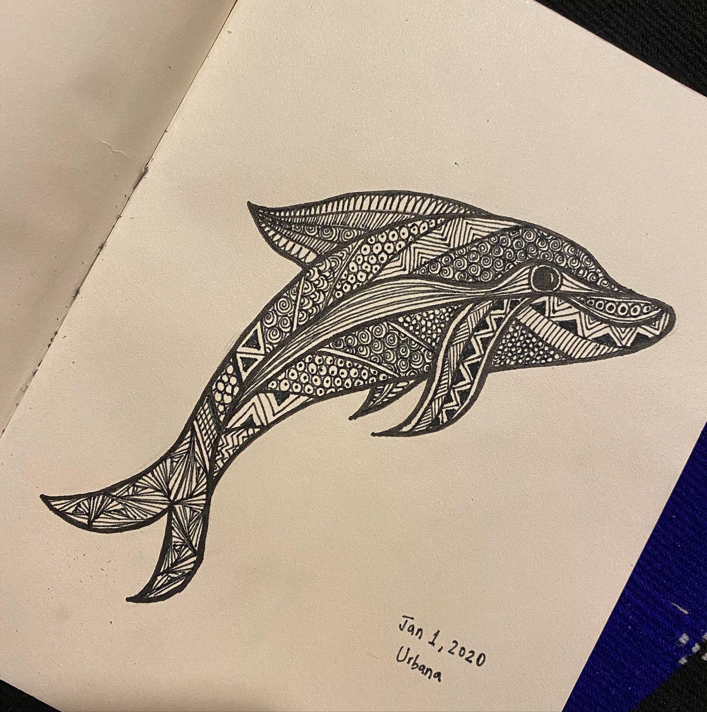Abstract dolphin