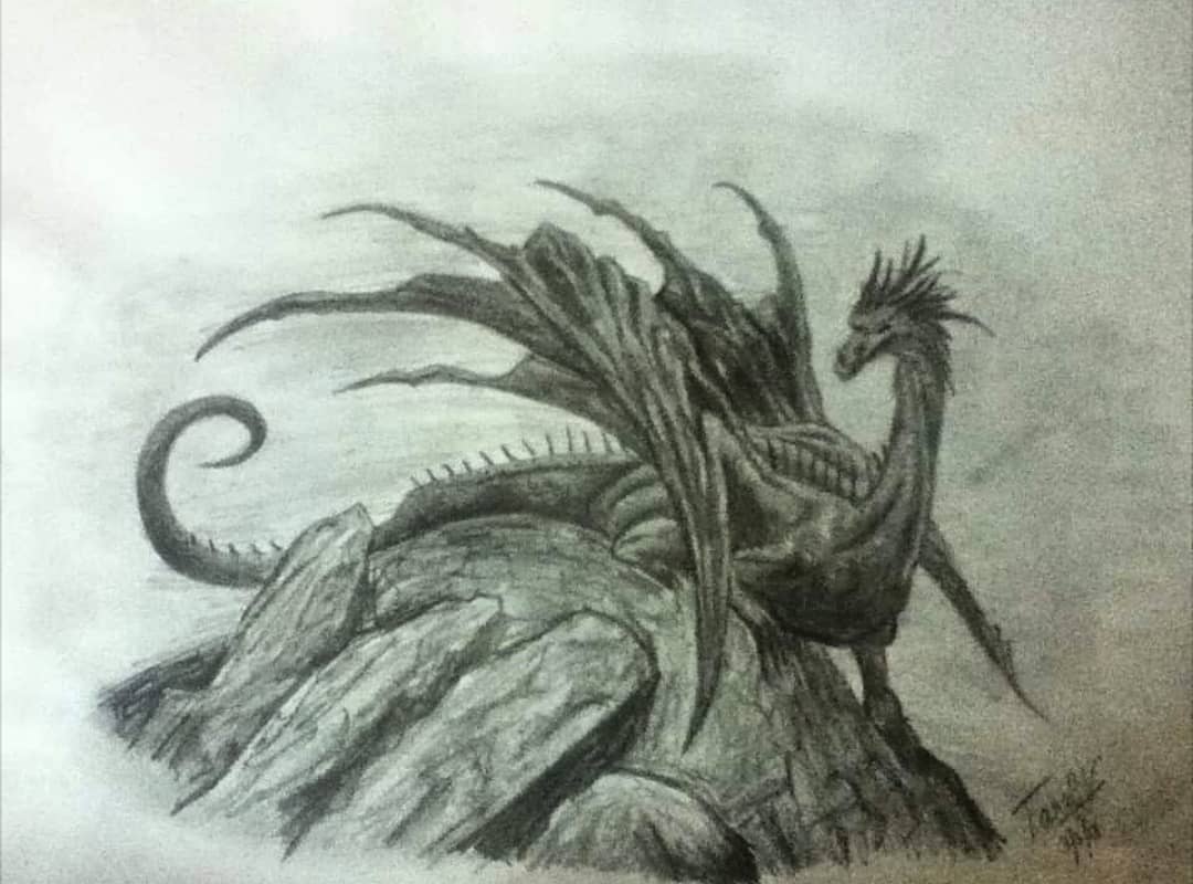 A very old drawing, evidenced by the camera quality
