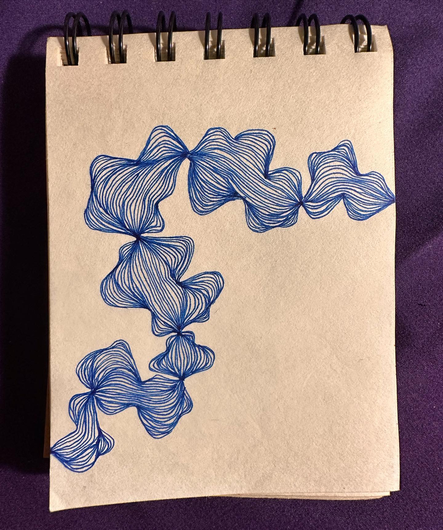 Flowy blue lines