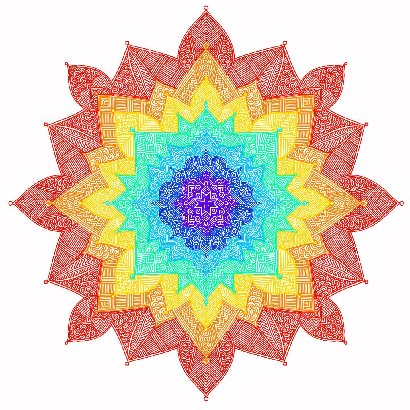 During the pandemic, I drew a lot of Mandalas