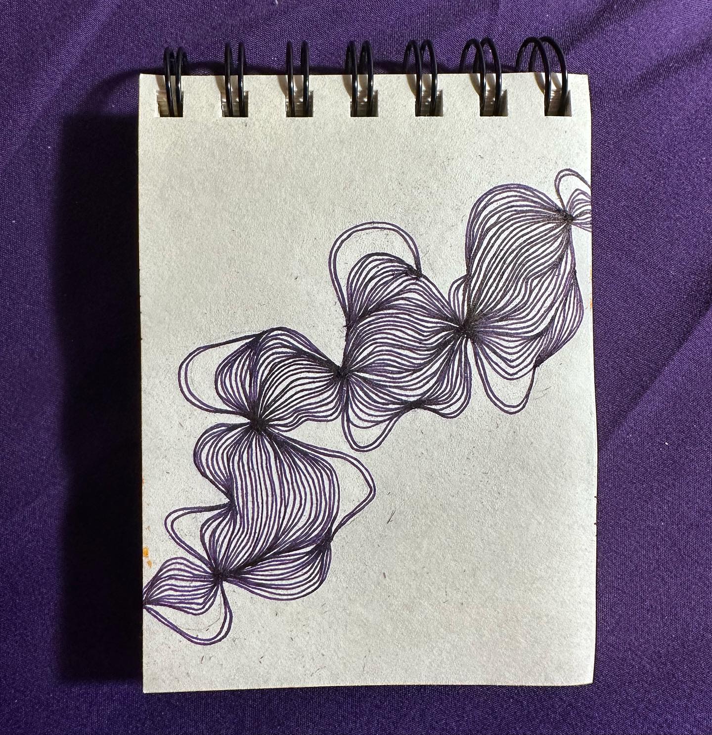 Flowy purple lines